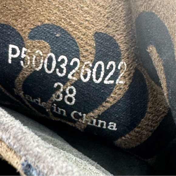 Fly London Yama Wedge Booties Women’s US 7.5 / EU‎ 38 Olive Green Suede Leather - Picture 14 of 15